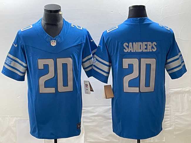 Mens Detroit Lions #20 Barry Sanders Blue 2023 F.U.S.E. Vapor Untouchable Limited Football Stitched Jersey->detroit lions->NFL Jersey